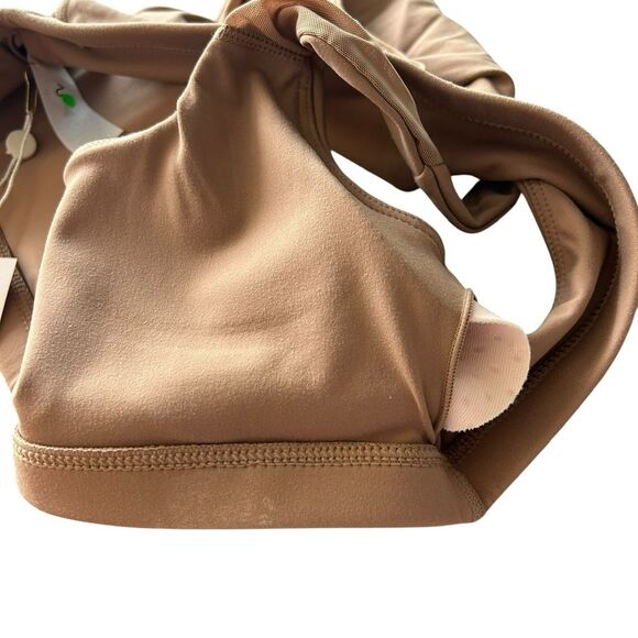 Balance Athletica Vitality Women’s M Core Bra Maple‎ Brown Padded Sports Bra New - Picture 2 of 7
